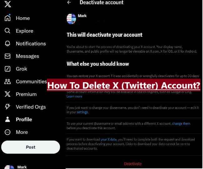 How To Delete Twitter Account